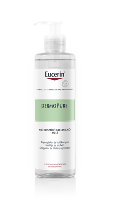 EUCERIN DERMOPURE MÉLYTISZTÍTÓ ARCZSELÉ 400ML képe