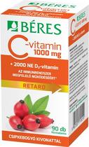 Béres C-vitamin 1000mg csipkebogyó+D3-vitamin 2000NE retard filmtabletta 90x
