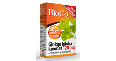 BioCo Ginkgo biloba kivonat 120mg MEGAPACK 90x tabletta