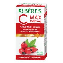 Béres C MAX 1500 mg RETARD fltb. csipkebogyó + 3000 NE D3 90x