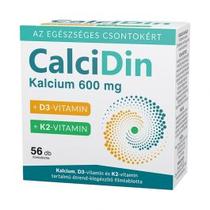 Calcidin Ca-, D3-, K2 vitamin tartalmú étrend-kiegészítő 56x