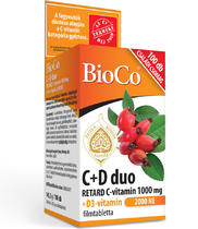BioCo C+D duo retard C-vitamin 1000mg+D3 vitamin 2000 NE tabletta 100x