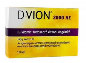 D-VION D3 2000NE kapszula étrendkiegészítő 120x