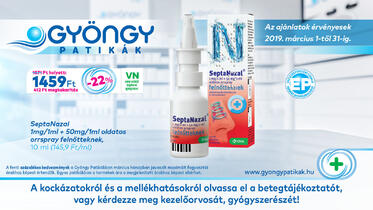 Septanasal 1mg/1ml+50mg/1ml oldatos orrspray felnőtt 10ml