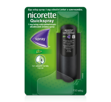 Nicorette Quickspray 1mg/adag szájnyálkahártyán alkalmazott oldatos spray 13,2ml