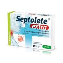 Septolete extra citrom-bodza 3mg/1mg szopogató tabletta 16x
