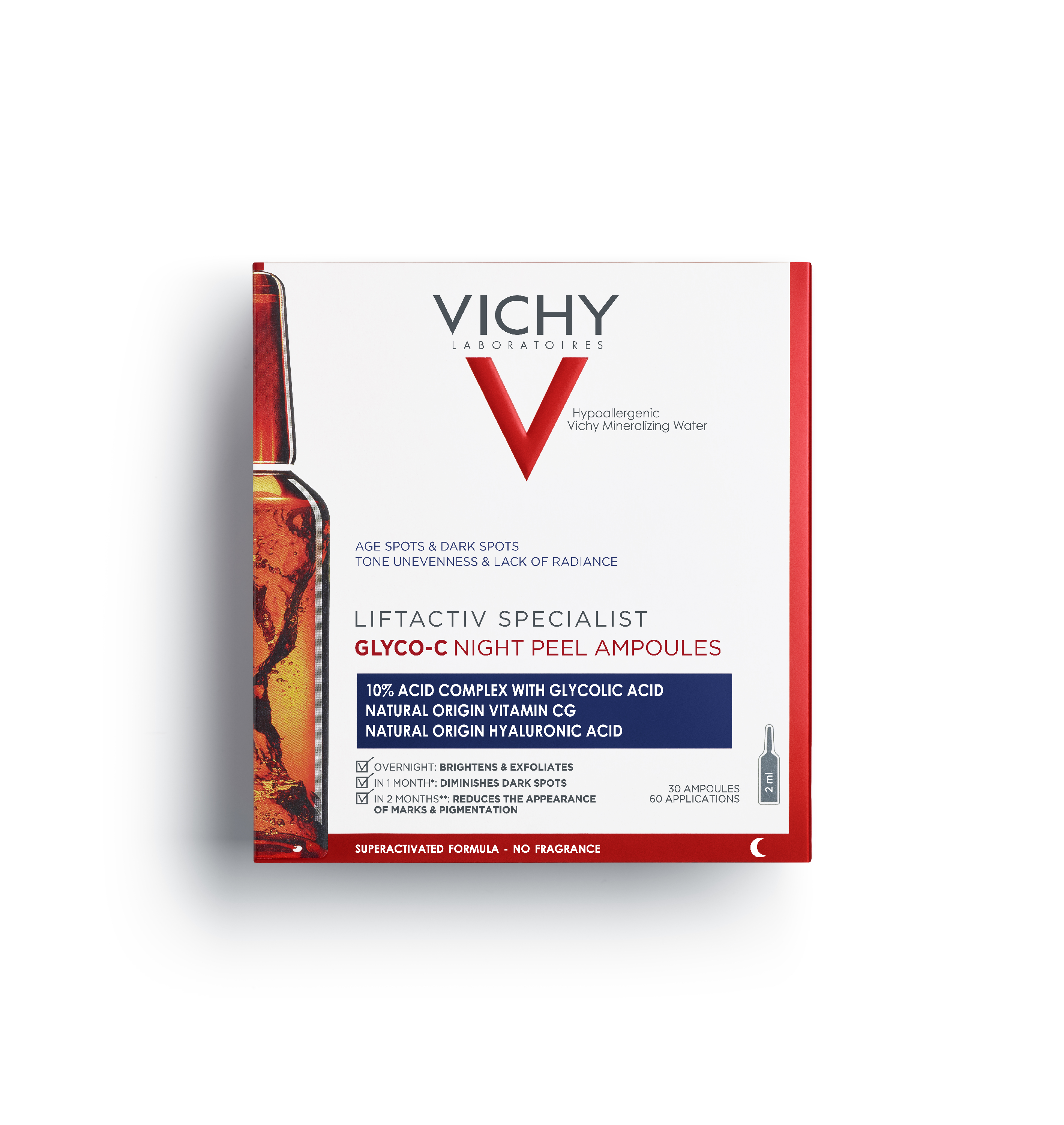 Vichy Liftactiv Specialist Glyco-C Öregedésgátló ampulla pigmentfoltok ellen 2ml x 30 képe